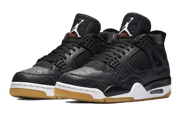 Кеды Jordan Air Jordan 4 Black Laser (черный) — Чёрный — фото 5