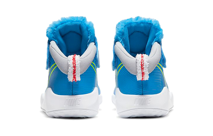 Детские кроссовки Nike Team Hustle D 9 Lil (синий / белый / желтый) — Синий / белый / жёлтый — фото 7