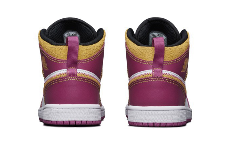 Детские кроссовки Jordan Air Jordan 1 Familia (бело-желто-розовый) — Белый / жёлтый / розовый — фото 7