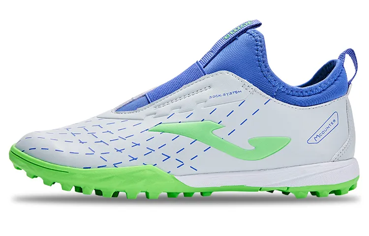 Kids Joma Anti Kick And Abrasion Resistant Low top TF Soccer Shoes Blue
