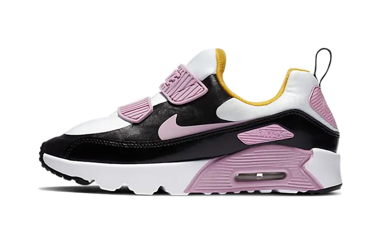 Nike Air Max 90 Tiny Low top Running Shoes Black Pink Children Aged 3 7 Years Old