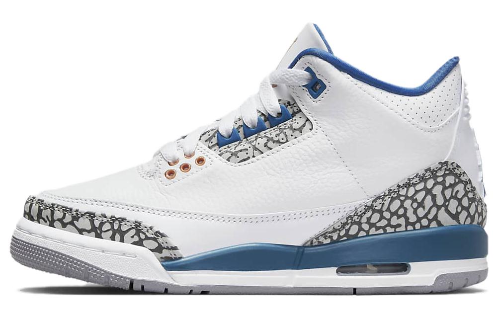 Кроссовки Jordan Jordan 3 Retro (белый/синий)