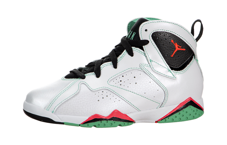 Детские кроссовки Jordan Air Jordan 7 Retro (бело-зелено-красный)