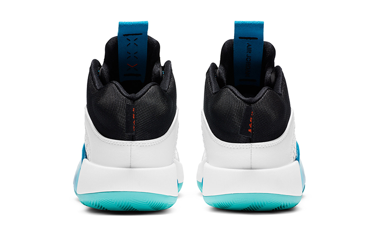 Кеды Jordan JordanAir Jordan 35 GC "Morpho" GS (белый / синий / черный) — Белый / синий / чёрный — фото 7