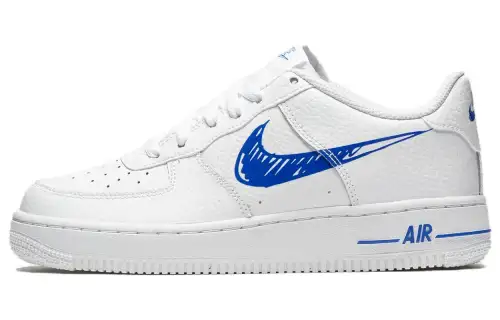 Nike Air Force 1 Low Sketch White Royal GS