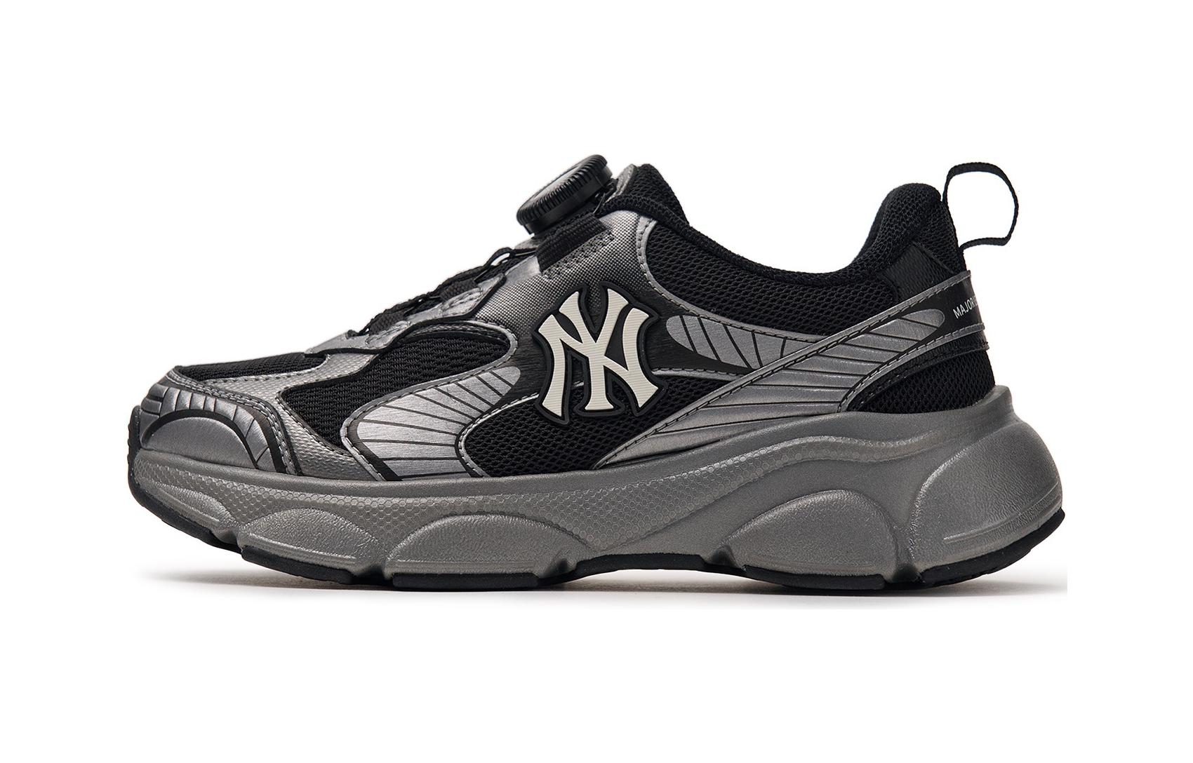 Кеды MLB New York Yankees (черно-серые)
