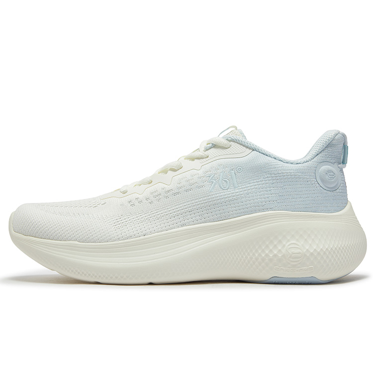 361° Abrasion Resistant Breathable Low top Casual Running Shoes Women’s White Blue