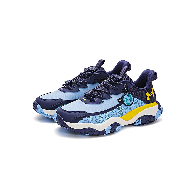 Under Armour Under Armor sports contrast color body test, comfortable, fashionable, durable and versatile, non-slip, anti-kick, rebound, breathable, lightweight, shock-absorbing, warm, silent, balanced support, sweat-absorbent and wear-resistant, low-cut running shoes, children's style