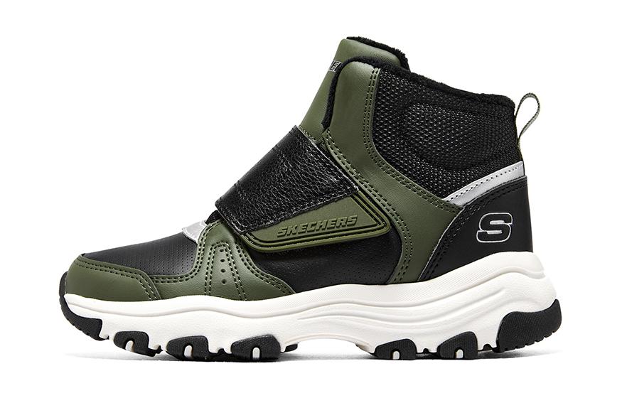 Детские кроссовки Skechers I-Conik (черно-зеленые)