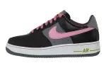 Nike Air Force 1 Leather Low top Skateboard Shoes Black Pink Unisex