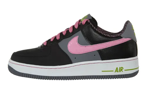 Nike Air Force 1 Leather Low top Skateboard Shoes Black Pink Unisex