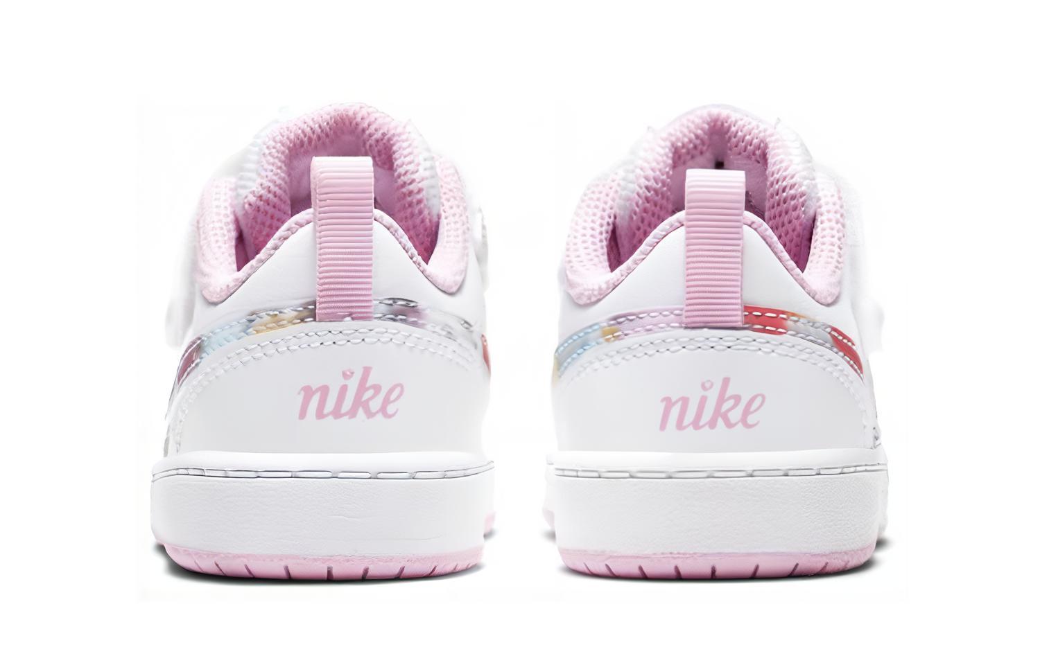 Детские кроссовки Nike Low 2 SE (бело-розовые) — фото 7