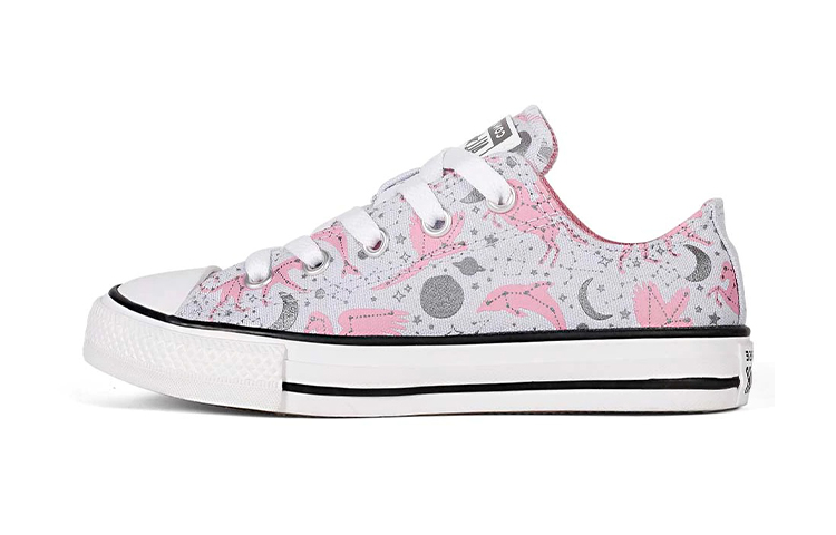 Кеды Converse Chuck Taylor All Star (серо-розовые)