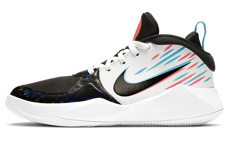 Nike Team Hustle D 9 Slip Resistant Cushioning Abrasion Resistant Breathable Mid top Basketball Shoes Unisex