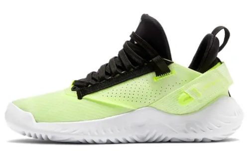Jordan Proto 23 Slip Resistant Cushioning Abrasion Resistant Low top Basketball Shoes Yellow White Black Unisex