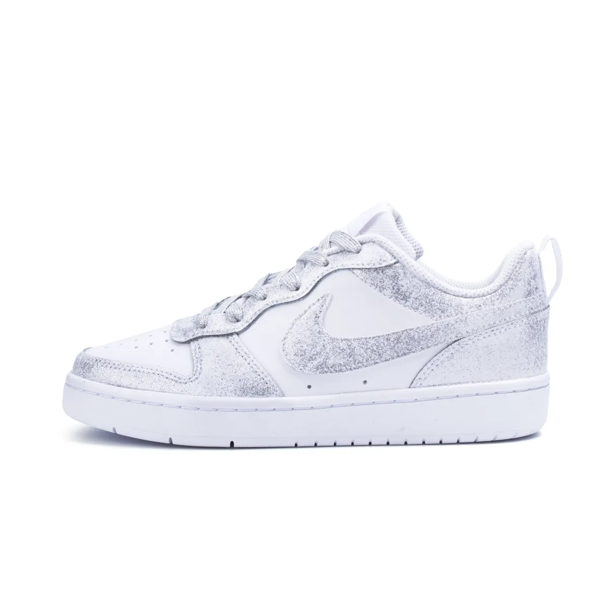 Nike Court Borough Low 2 Leather Low top Skateboard Shoes Women's Silver