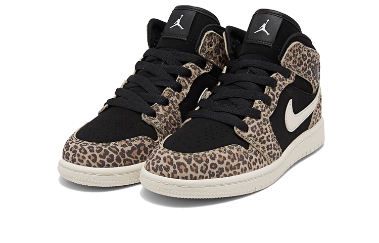 Детские кроссовки Jordan Air Jordan 1 (черный / коричневый) — Чёрный / коричневый — фото 3