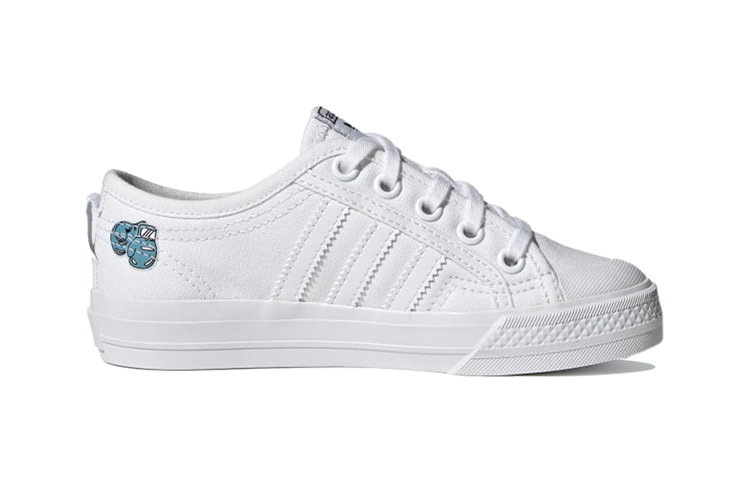 Детские кеды adidas originals Nizza C (белый) — фото 3