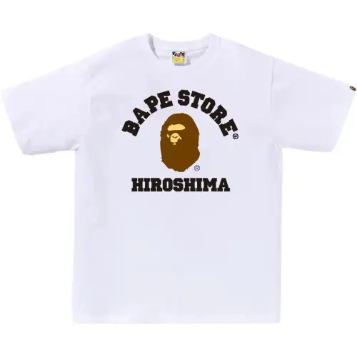 A BATHING APE Store limited series SS26 Japan limited series Hiroshima Academy ape-head round neck short-sleeved T-shirt, same style for men and women