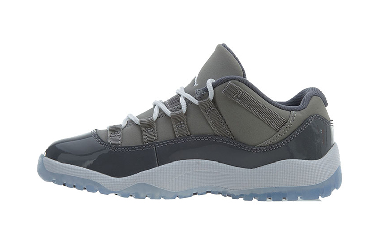 Jordan Air Jordan 11 Low Gray BP Comfortable Anti-slip Shock Absorption Low-top Children's Basketball Shoes 2019 Edition Children's Model
