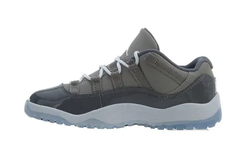 Jordan Air Jordan 11 Low Gray BP Comfortable Anti-slip Shock Absorption Low-top Children's Basketball Shoes 2019 Edition Children's Model