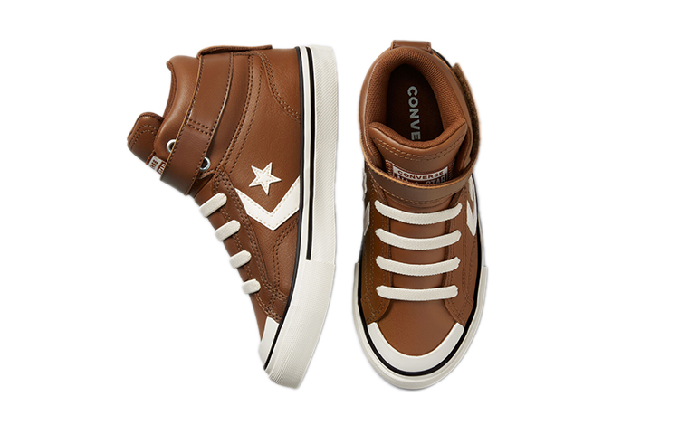 Детские кеды Converse Pro Blaze Strap (коричневый) — фото 4