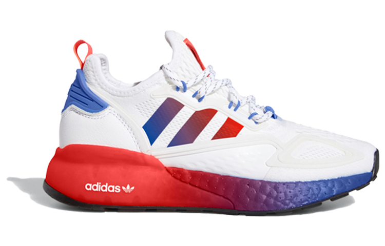 детские кроссовки adidas originals ZX 2K Boost (белые) — фото 4