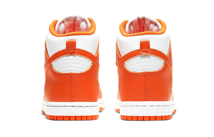 Детские кеды Nike Dunk "Orange Blaze" (оранжево-белые) — Оранжевый / белый — фото 7