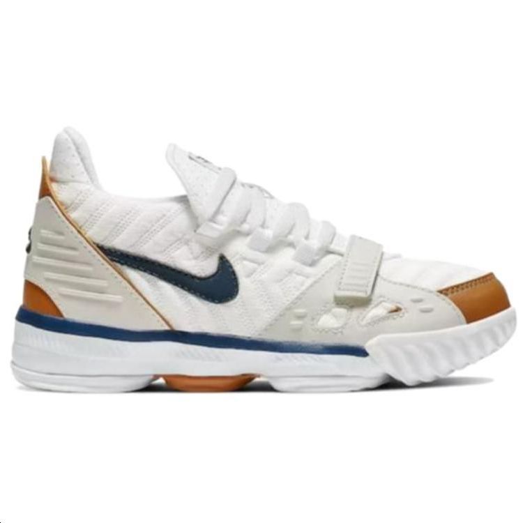 Кроссовки Nike NikeLebron 16 (бело-коричневые) — фото 6