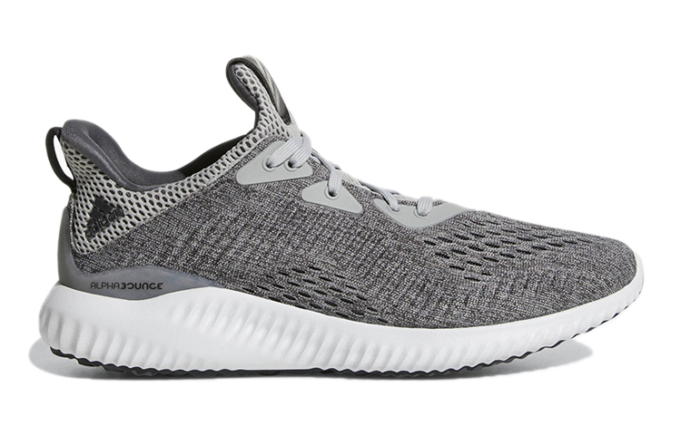 Детские кроссовки adidas AlphaBounce Em J (серые) — Серый — фото 2