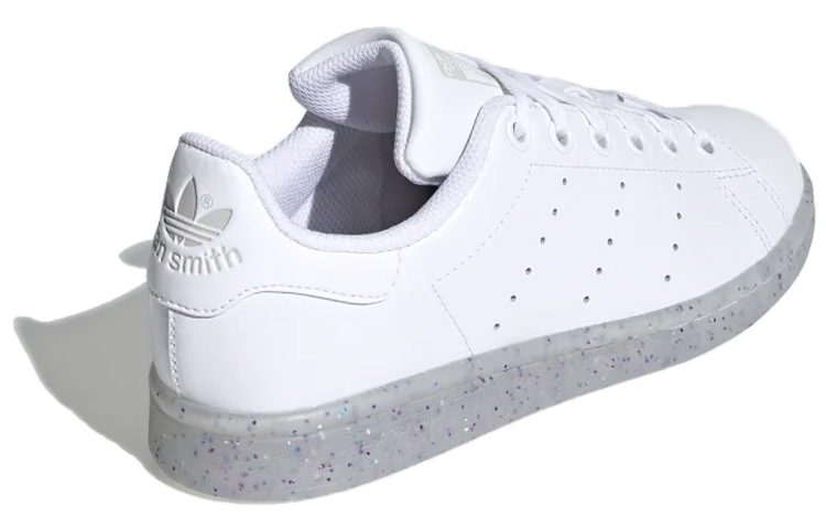 Детские кеды adidas originals STAN SMITH J (белые с серым) — фото 3