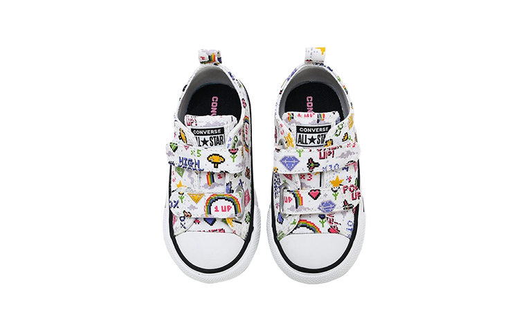 Кеды Converse All Star (белые с рисунком) — фото 4