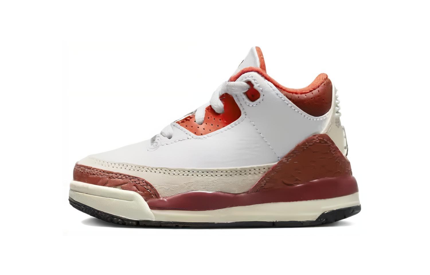 Детские кроссовки Jordan Jordan Air Jordan 3 "Mars Stone" TD (белый / оранжевый)