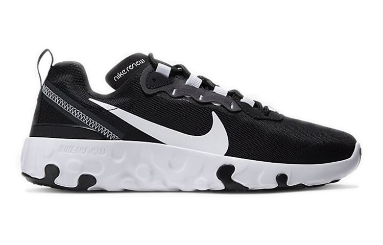 Кроссовки Nike NikeReact Element 55 GS (черно-белые) — фото 2