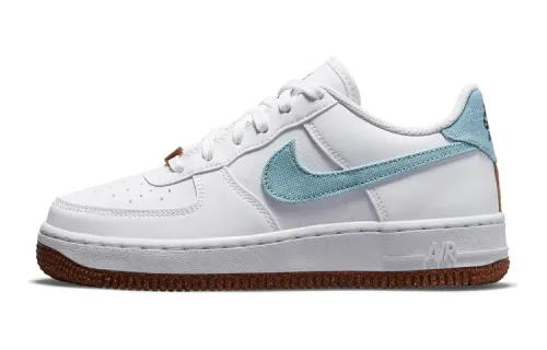 Nike Air Force 1 Low LV8 Indigo Canvas Cork White GS