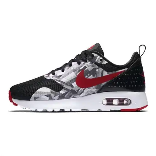 Nike Air Max Tavas Print Black Gym Red Wolf Grey GS