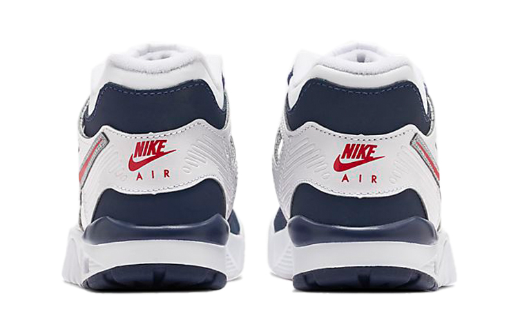 Детские кроссовки Nike Air Trainer 3 (серо-красно-сине-белые) — Серый / красный / синий / белый — фото 6