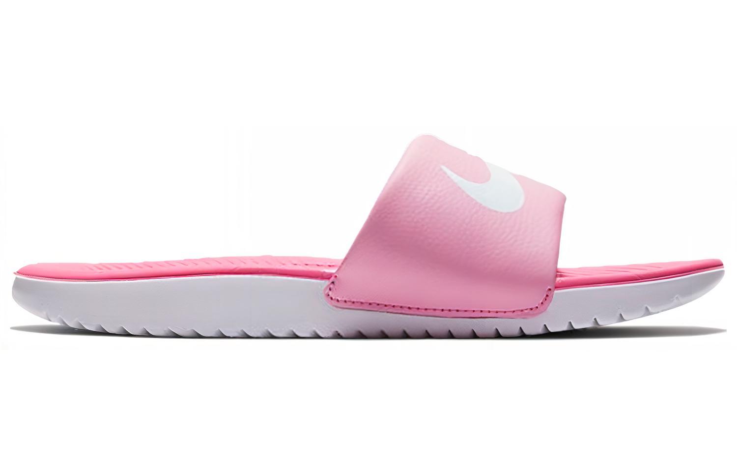Шлепки Nike Kawa (розово-белые) — Розовыйбелый — фото 2