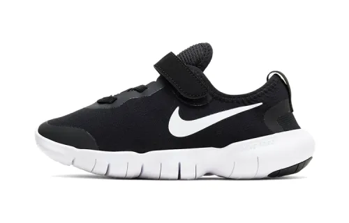 Nike Free RN 5.0 2020 Velcro Low Top Running Shoes Black Small and Medium Children