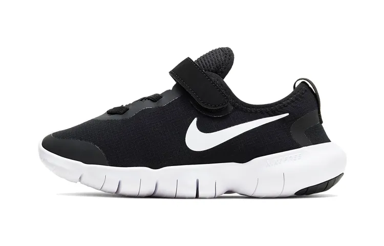 Nike Free RN 5.0 2020 Velcro Low Top Running Shoes Black Small and Medium Children