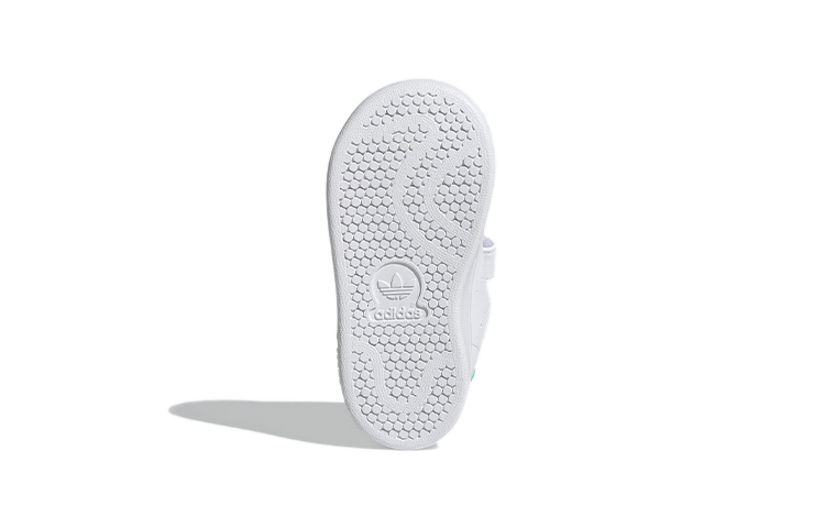 Детские кеды adidas originals Stan Smith (бело-зеленые) — Белый / зелёный — фото 8