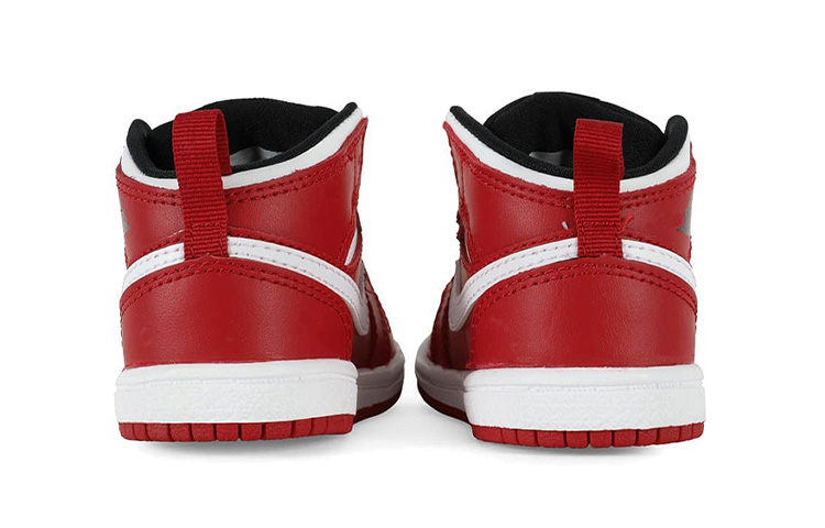 Детские кроссовки Jordan Air Jordan 1 (красный / белый / черный) — Красный / белый / чёрный — фото 4