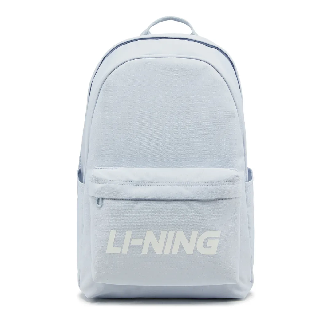 Li Ning Sports Life Collection Polyester Backpack Unisex First Frost Blue