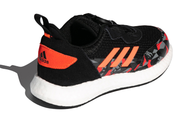 Кроссовки adidas Rapida lux Boa K (черно-оранжево-серые) — фото 4