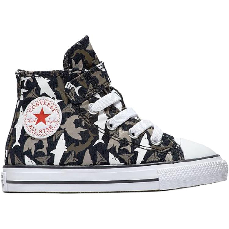 Детские кеды Converse Chuck Taylor All Star Shark Bite Easy-On (черные) — Чёрный — фото 2