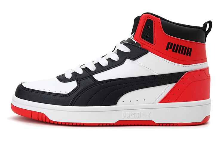 Подростковые кроссовки PUMA REBOUND Joy (черно-бело-красные)