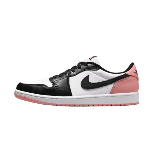 Jordan Air Jordan 1 Low top Basketball Shoes White Pink Unisex