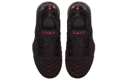 Детские кроссовки Nike NikeLebron 16 XVI (черно-красные) — Чёрный / красный — фото 3