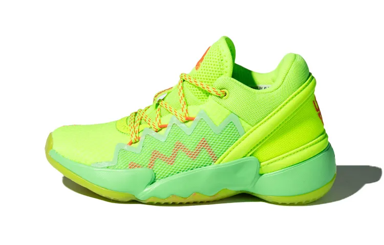 Adidas D.O.N. Issue #2 Breathable Low top Children's Basketball Shoes Children Aged 3 7 Years Old