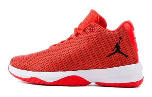 Jordan B. Fly Slip Resistant Cushioning Abrasion Resistant Mid top Basketball Shoes Red White Unisex